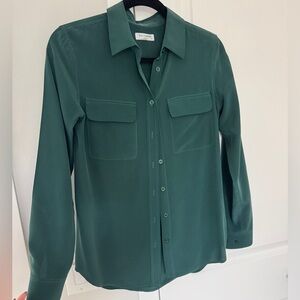100% Silk Essential Button Down Shirt